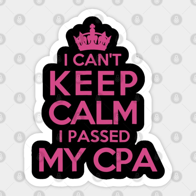 CPA Graduation Accountant Sticker by luckyboystudio